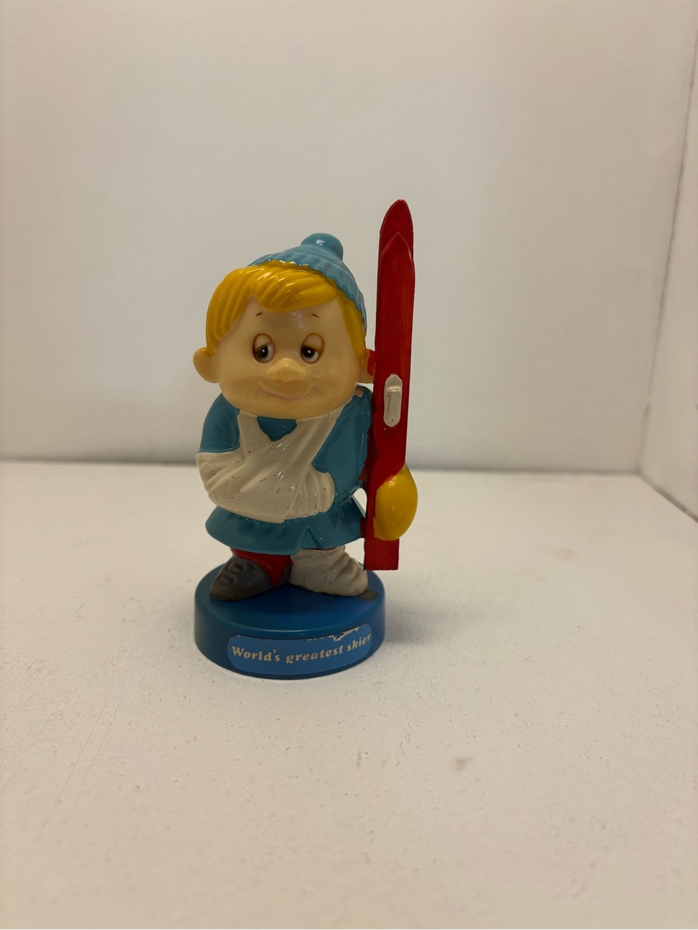 Vintage 1972 R&W Berries #359 Skier Boy Figurine World's Greatest Skier